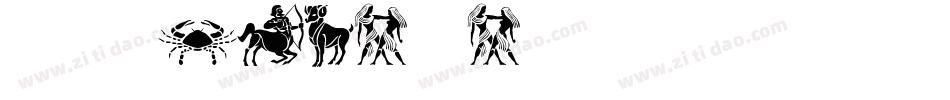 SL Zodiac Icons字体转换